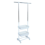 Evelekt Clothes hanger FERGUS 47-77x29x92-165cm, white