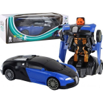 LEAN Toys Robot Car 2in1 Bugatti Blue Light Effects