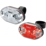 TORCH TORCH CYCLE LIGHT SET WHITE BRIGHT 5X + TAIL BRIGHT 5X.