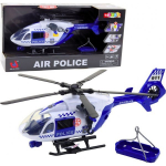 LEAN Toys Police Helicopter Hook Stretcher Lights Sounds 1:12