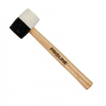 Proline Rubber Hammer with wooden handle 580g Black/ White