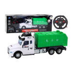 LEAN Toys Remote Controlled RC Garbage Truck Green Lights Sounds