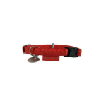 ZOLUX Zolux Mac Leather 15 mm adjustable collar - red
