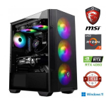 MDATA GAMING Ryzen 7 5700G 32GB 1TB SSD 1TB HDD RTX 4060 W11Home