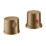 Hansgrohe 2-hole Rim Mounted Thermostatic Bath Mixer Brushed Bronze