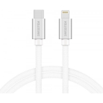 Swissten Textile Quick Charge 3.1 USB-C to Lightning 2m White