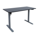 Evelekt Desk ERGO LIGHT with 1 motor 120x60cm, silver grey/ black