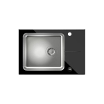 Steiner _6460307 Steiner Jack 111 bowl steel sink with black top