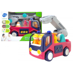 LEAN Toys Educational Interactive Fire Station for Toddlers Sound Lights