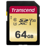 Transcend 500S/ 64GB SDXC Class 10
