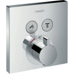 Hansgrohe ShowerSelect E Thermostatic 2 outlets Chrome