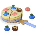 LEAN Toys Wooden Cake Cake Pieces 8 pieces.