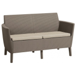 Keter Salemo 2 Seater Sofa Beige