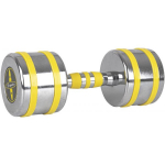 Insportline Chrome Dumbbell Yellsteel 12 kg
