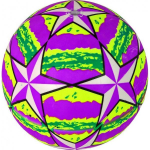 LEAN Toys Rubber Ball 22 cm Violet