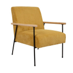 Evelekt Armchair JADE 63x75,5xH85,5cm, yellow