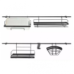 KingHoff KingHoff KITCHEN RELING 16 ELE. 150cm BLACK KINGHOFF KH-1498