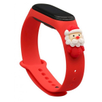 Fusion Accessories Xiaomi Mi Band 3/ 4 Red Xmas Santa 2