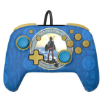 PDP Faceoff Deluxe+ Audio Wired Zelda Hyrule Blue