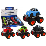 LEAN Toys Metal Car Large Wheels Various Designs HXHG08