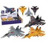 LEAN Toys Airplane Model With Friction Drive, Gray, Black or Yellow