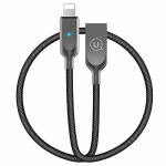 Usams Kabel power-off U-Sun Lightning Black