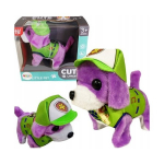LEAN Toys Dog Plush Interactive Animal Walks Barking Purple
