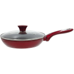 Newill Cosmo Induction Fry Pan with lid 24cm Red