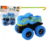 LEAN Toys Tyrannosaurus Rex Vehicle Friction Drive Blue