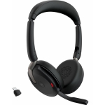 Jabra Evolve2 65 Flex Link380c UC Stereo and Charging Pad