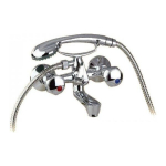 Hydroland Hydroland Standard bathtub faucet wall-mounted chrome (B101)