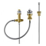 Hansgrohe Basic set for 3-hole rim mounted single lever bath mixer