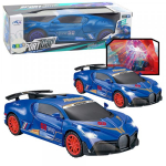 LEAN Toys Sports Car Obstacle Sensor Led Ball 360&deg; Rotation Lights Sound Blue