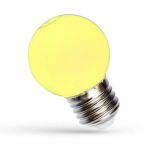 Spectrum LED KULKA E-27 230V 1W YELLOW SPECTRUM