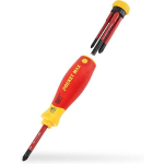 Wiha Screwdriver with bit magazine PocketMax electric (red/ yellow, 5 p