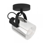 Eglo SPOT LIGHT BERREGAS E27 BLACK/ CHROME