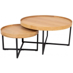 Evelekt Misic Set D60xH38 / D90xH46 Oak 2pcs