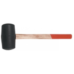 Top Tools Top Tools Rubber hammer wooden handle 350g 260mm (02A320)