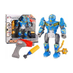 LEAN Toys Robot Twisting Weapon Drill Screwdriver Light Sound Blue