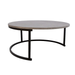 Evelekt Coffee table BRITU D80xH35cm, grey