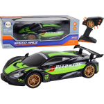 LEAN Toys Large Remote Controlled Sports Car 1:10 Green and Black