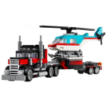 Lego Flatbed Truck with Helicopter 31146