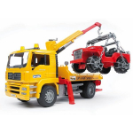 Bruder MAN TGA tow truck with all-terrain vehicle