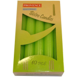PROVENCE Table Candle Light Green &Oslash;2x17cm 10pcs