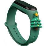 Fusion Accessories Xiaomi Mi Band 3/ 4 Light Green Xmas Christmas Tree