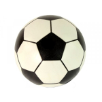 LEAN Toys Ball White Black Rubber Large 23 cm Light