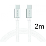 Swissten Textile Quick Charge 3.0 USB-C to USB-C 2m White