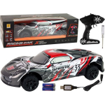 LEAN Toys Sports Car R/ C 1:8 Gray White