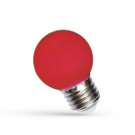 Spectrum LED KULKA E-27 230V 1W RED SPECTRUM
