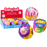 LEAN Toys Soft Ball With Rattle Colorful Ball Animals Fruits 10cm MIX